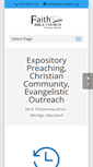 Mobile Screenshot of faith-bible.org